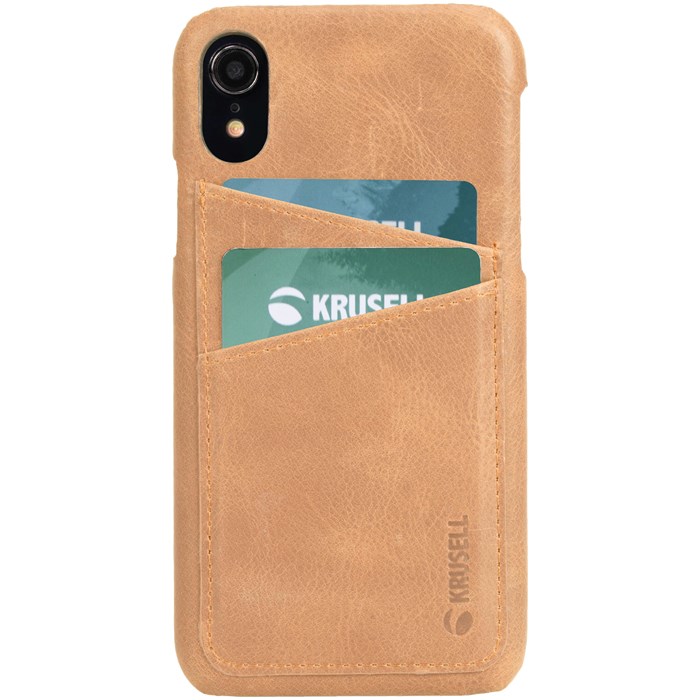 Köp Krusell Sunne 2 Card Cover iPhone XR - Nude 