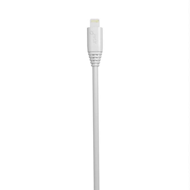 GEAR - GEAR Laddare 220V 2xUSB 2,4A Lightning Kabel Rund 1m MFI - Vit