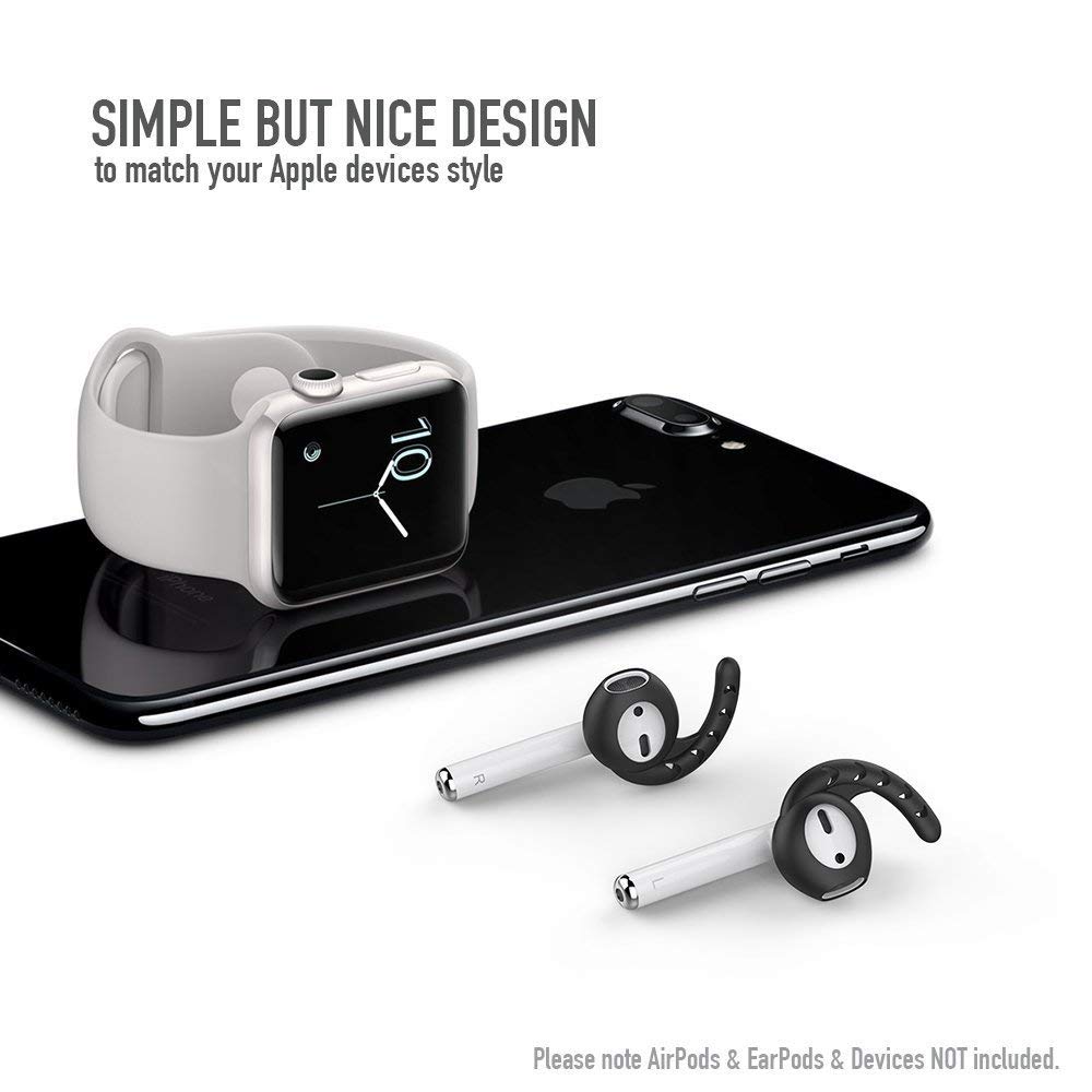 A-One Brand - AhaStyle Ear Hooks till AirPods - Svart