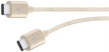 Belkin
Belkin Cable Premium Usb 2.0 Type C-Type C 3a 1.8m - Guld