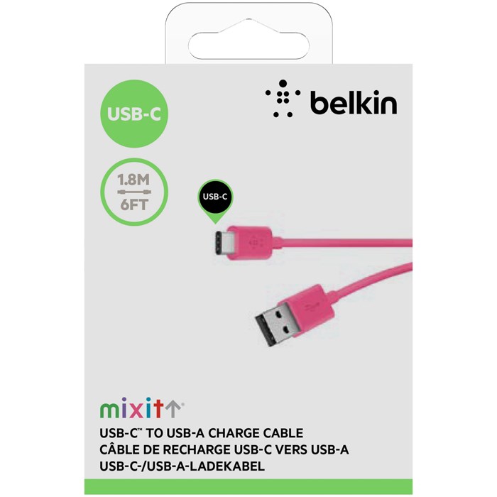 Belkin
Belkin Mixit Usb Type-C 2.0 to Usb-a Charge Cable 1.8m - Rosa