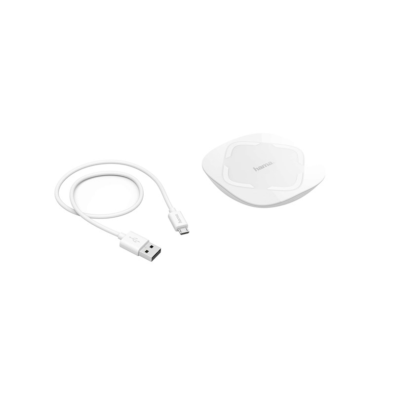 UTGÅTT
Hama Laddare QI 10W Vit Endast USB-kabel medföljer