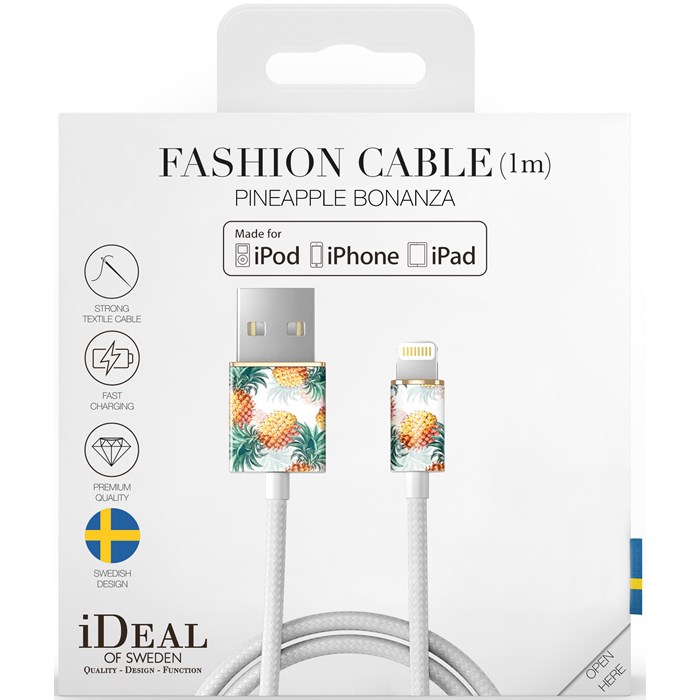 iDeal of Sweden
iDeal of Sweden Fashion Cable Lightning 1M - Pineapple Bonanza