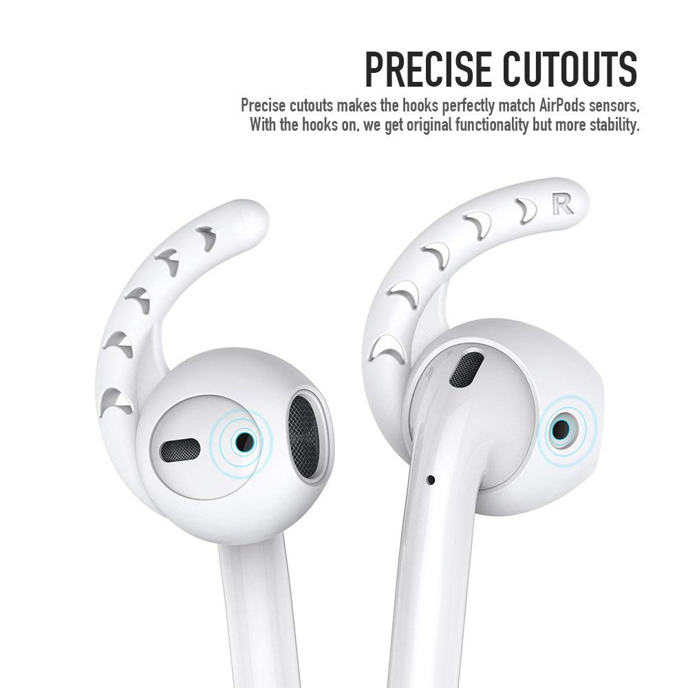 A-One Brand AhaStyle Ear Hooks till AirPods - Vit 