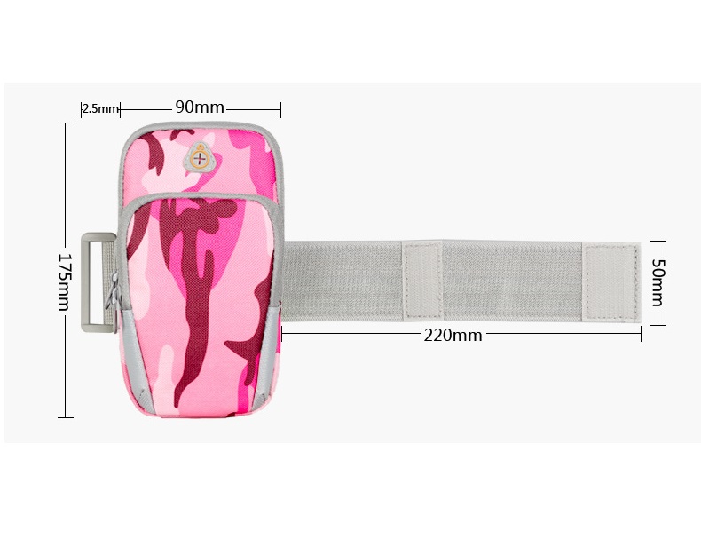 Floveme
Floveme Camouflage universal sportarmbands-väska - Rosa