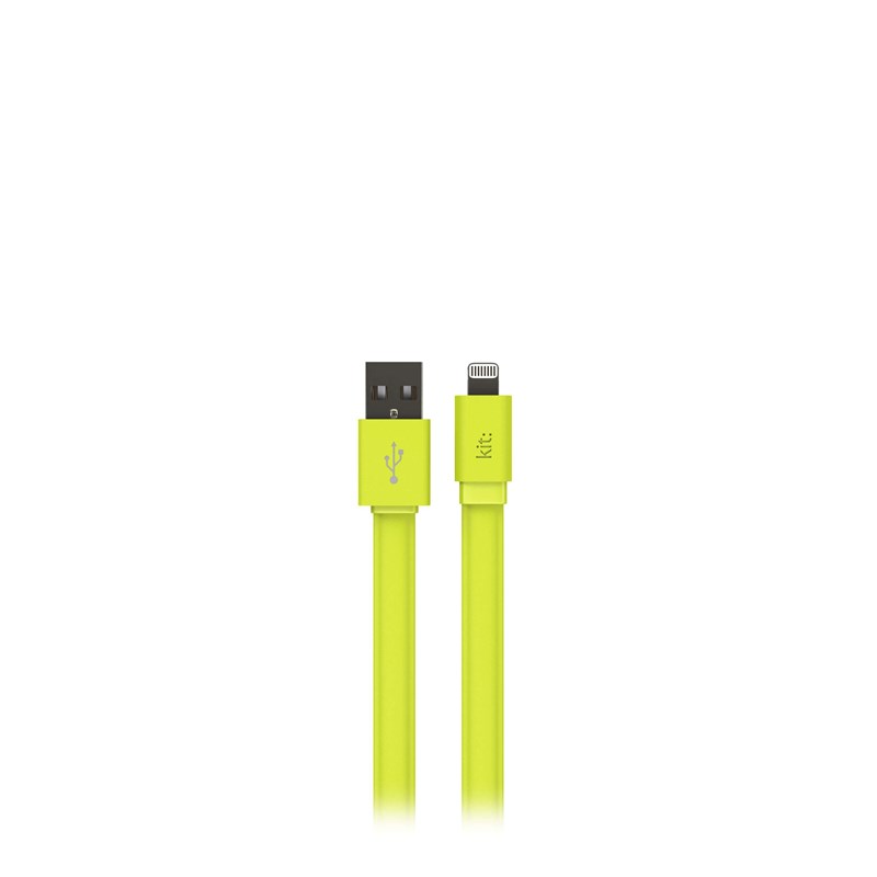 UTGÅTT
KIT FRESH Synkkabel Lightning 1m LED MFI - Grön