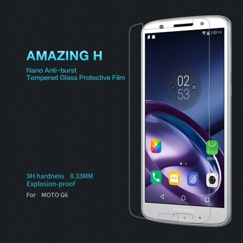 UTGATT4 - NILLKIN Tempered Glass till Motorola Moto G6