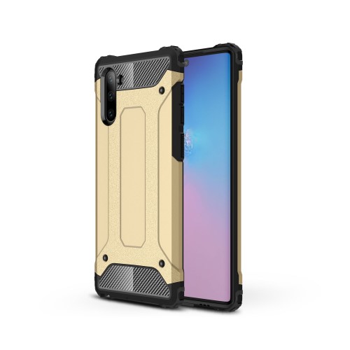 UTGATT1 - Armor Guard Skal för Samsung Galaxy Note 10 - Guld