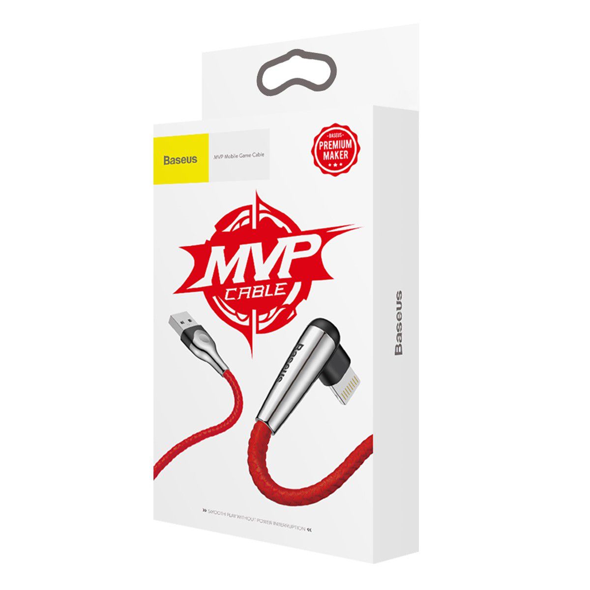 BASEUS
Baseus MVP Mobile Game Lightning-kabel 2.4A 1 m - Röd