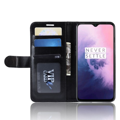 UTGÅTT
Crazy Horse Plånboksfodral för OnePlus 7 - Svart