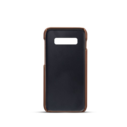 UTGATT1 - Crazy Horse Skal med 2 Kortfack till Samsung Galaxy S10 Plus - Brun