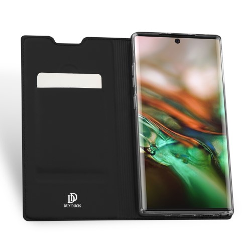 UTGATT4 - DUX DUCIS Skin Pro Plånboksfodral för Galaxy Note 10 - Svart