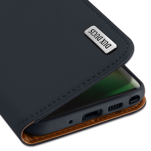 UTGATT1 - Dux Ducis Wish Läderfodral för Samsung Galaxy Note 10 Plus - Blå