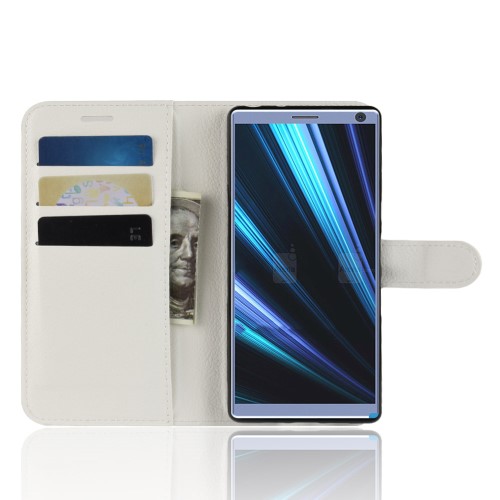 A-One Brand
Litchi Skin Plånboksfodral till Sony Xperia 10 - Vit