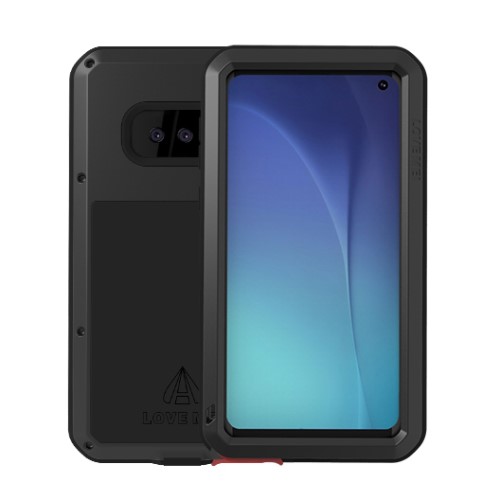 UTGATT4 - LOVE MEI Extra Tåligt Skal för Samsung Galaxy S10e - Svart