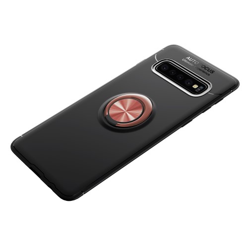 UTGATT1 - Magnetiskt Skal med Ring för Samsung Galaxy S10 - Svart Rosa
