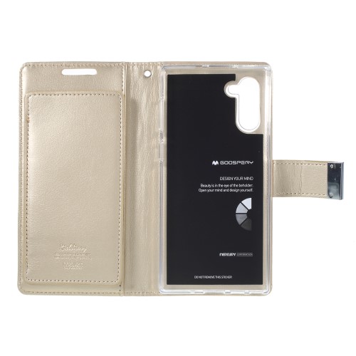 UTGTT - MERCURY GOOSPERY Rich Plnboksfodral fr Samsung Galaxy Note 10 - Guld