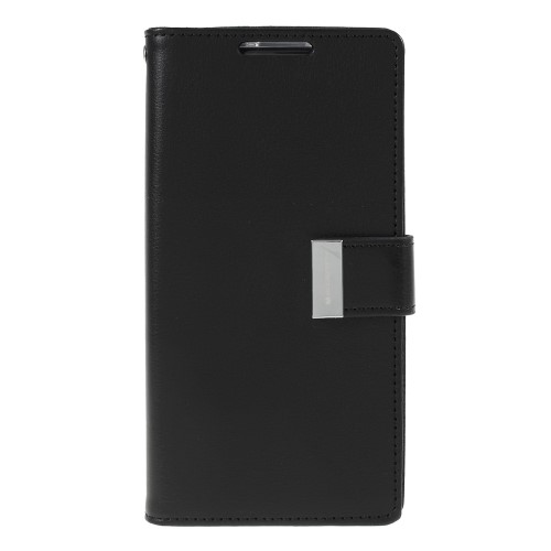 UTGATT4 - MERCURY GOOSPERY Rich Plånboksfodral för Samsung Galaxy Note 10 - Svart