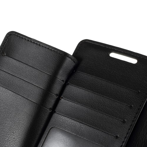 UTGATT4 - MERCURY GOOSPERY Rich Plånboksfodral för Samsung Galaxy Note 10 - Svart