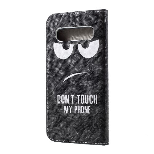 OEM - Plånboksfodral för Samsung Galaxy S10 Plus - Don't Touch My Phone