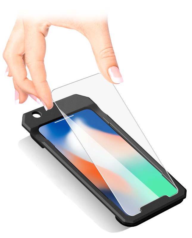 UTGATT1 - SiGN Skärmskydd i Härdat Glas för iPhone 11 Pro- X-XS - Monteringsram
