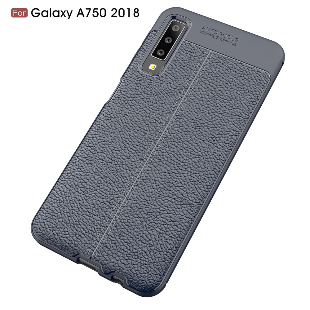 Taltech
Skal i Lädertextur för Samsung Galaxy A7 2018 - Mörkblå