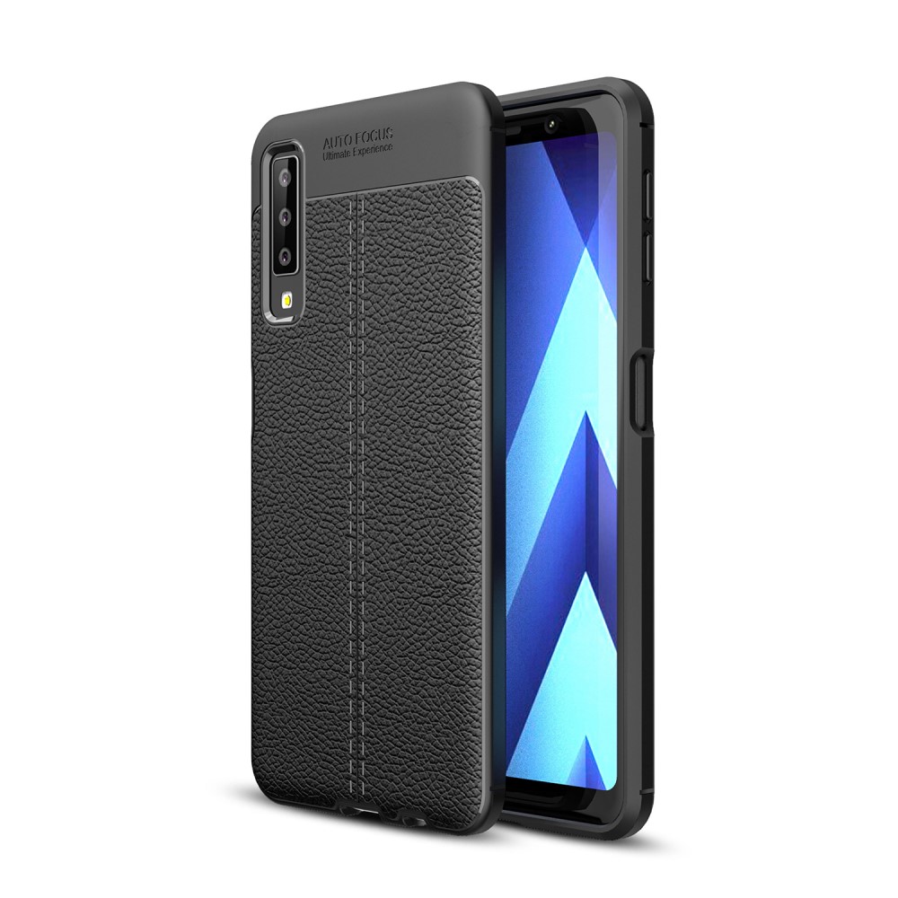 Taltech
Skal i Lädertextur för Samsung Galaxy A7 2018 - Svart