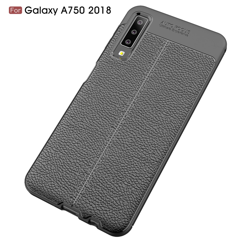 Taltech
Skal i Lädertextur för Samsung Galaxy A7 2018 - Svart