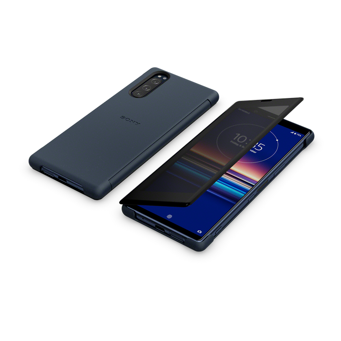UTGATT5 - Sony Style Cover Touch SCVJ10 för Sony Xperia 5 - Blå