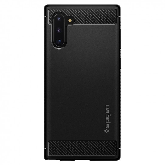 UTGATT4 - Spigen Rugged Armor Skal för Samsung Galaxy Note 10 - Svart