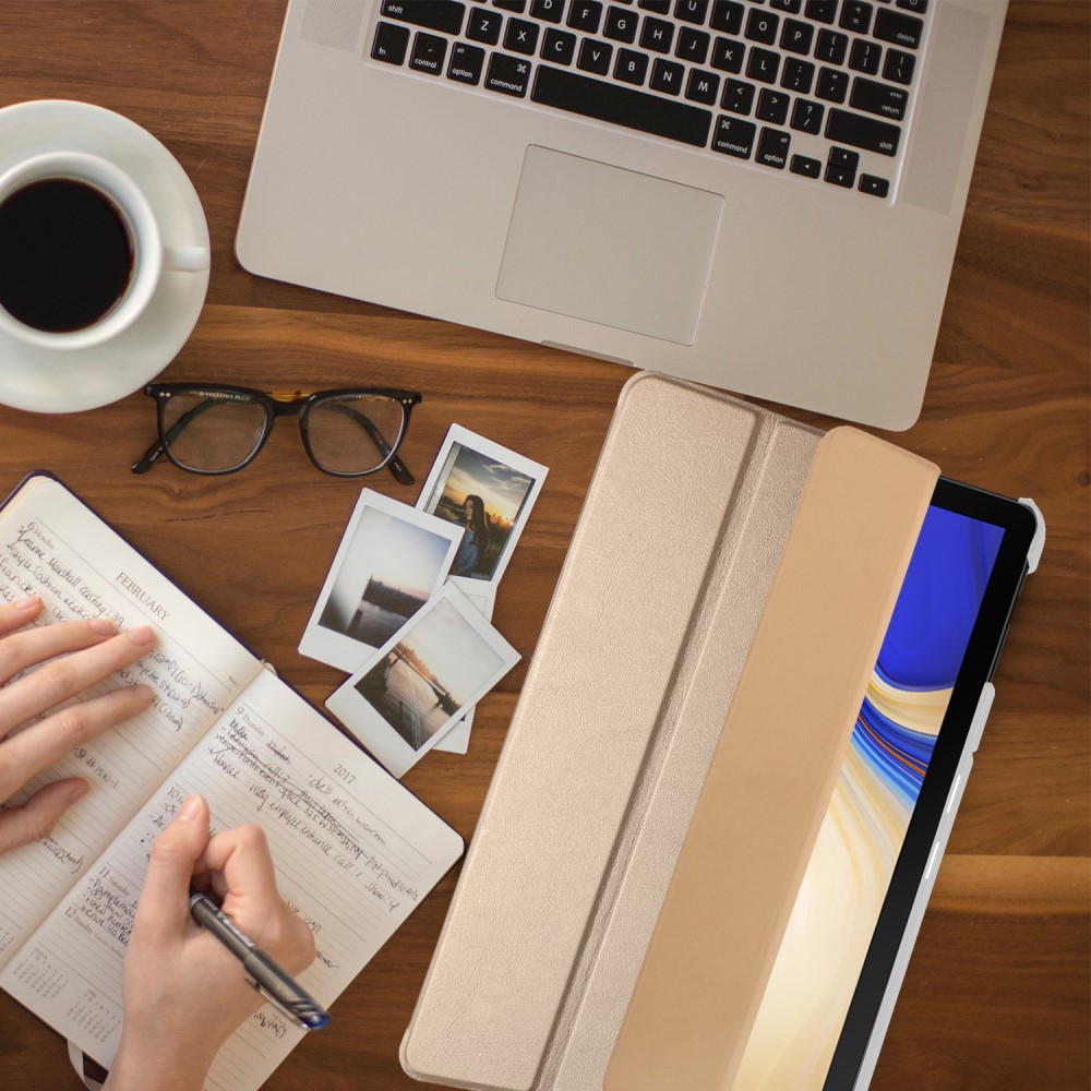 UTGÅTT
Tri-fold Fodral för Samsung Galaxy Tab S4 10.5 - Guld