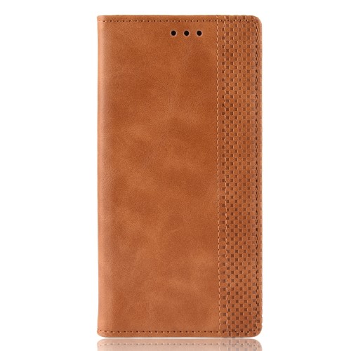 UTGATT1 - Vintage Plånboksfodral för Sony Xperia 1 - Brun