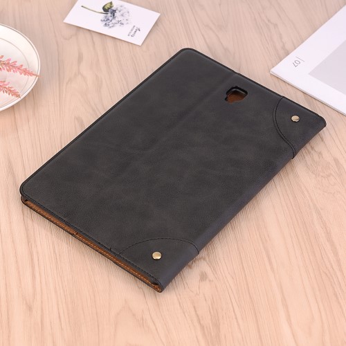 UTGATT5 - Vintage Plånboksfodral till Samsung Galaxy Tab S4 10.5 (2018) - Mörkblå