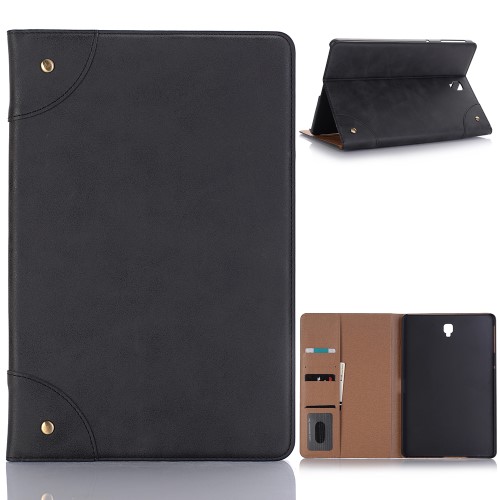 UTGATT5 - Vintage Plånboksfodral till Samsung Galaxy Tab S4 10.5 (2018) - Mörkblå
