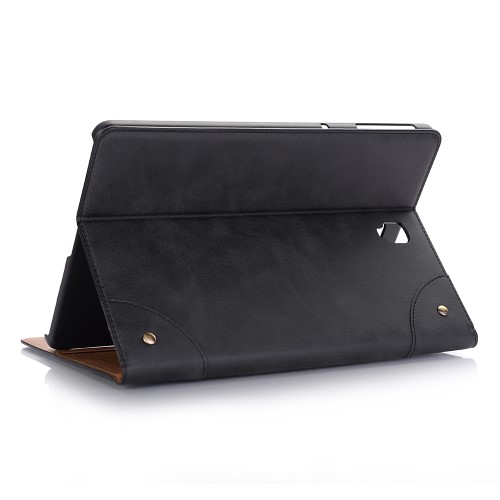UTGATT5 - Vintage Plånboksfodral till Samsung Galaxy Tab S4 10.5 (2018) - Mörkblå