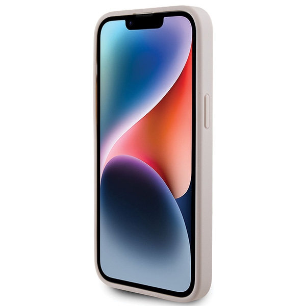 Guess - Guess iPhone 15 Pro Max Skal Rosa Metall Logo