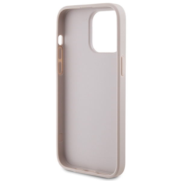 Guess - Guess iPhone 15 Pro Max Skal Rosa Metall Logo