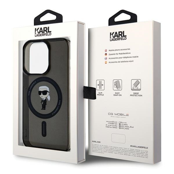 KARL LAGERFELD - Karl Lagerfeld IKONIK Magsafe Fodral för iPhone 14 Pro Max
