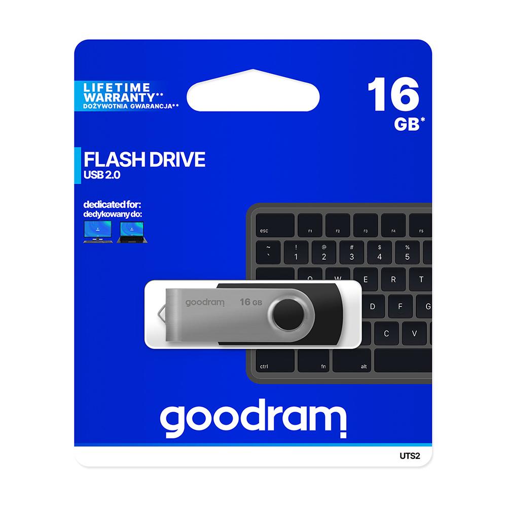 Goodram Twister USB 2.0 16GB Svart Pendrive