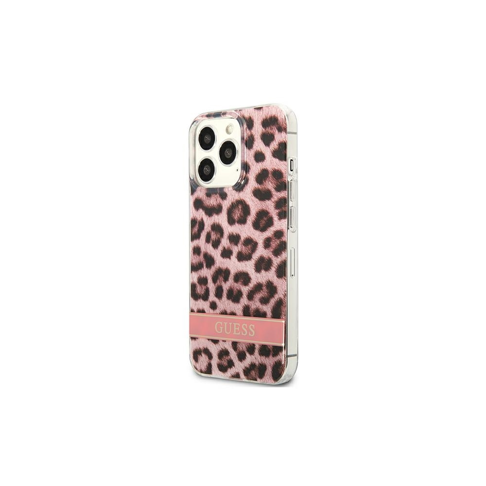 iPhone 13 Pro Skal Rosa Leopard Elektro Rand