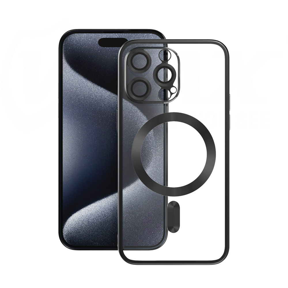 Vmax Elektropläterat TPU-skal för iPhone 12 Svart